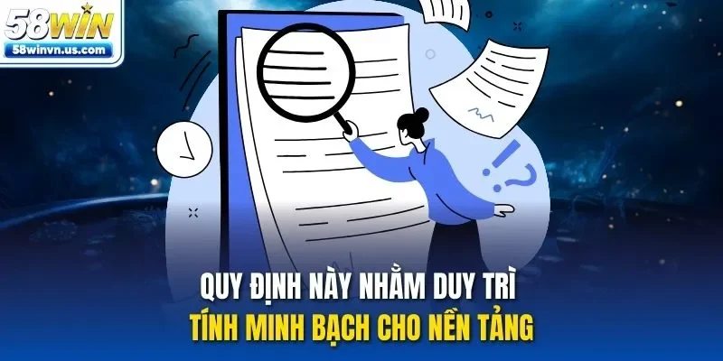 Quy định này nhằm duy trì tính minh bạch cho nền tảng